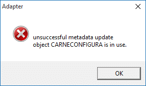 Adapter erro