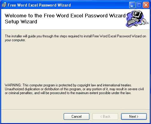 Removendo senhas do Word e Excel 1 install1