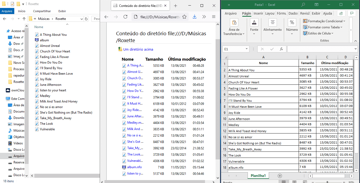 Listar arquivos de uma pasta no Excel 11 Listar arquivos de uma pasta no Excel