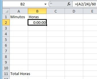 Conversão de Horas Excel - Converter Horas, Minutos, Segundos