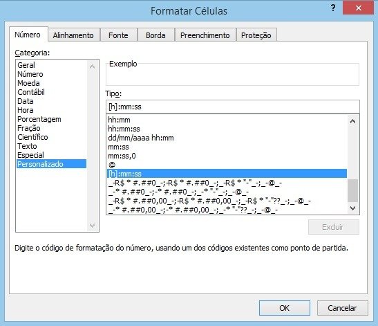 Conversão de Horas Excel - Converter Horas, Minutos, Segundos