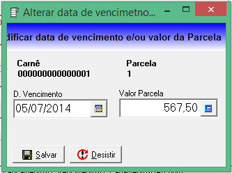 Datas de vencimento personalizadas 1 Editar data de vencimento